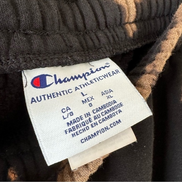 Champion Unisex Upcycled Bleach Dyed Jogger Style Sweatpants - Picture 3 of 4